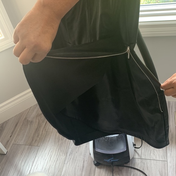 Trendy Dynamite Faux Leather Dress - Picture 3 of 4